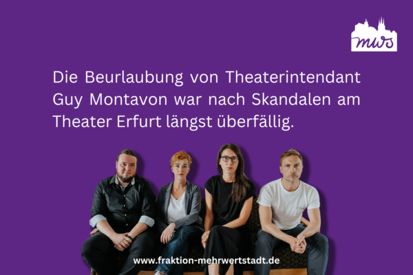 Beurlaubung von Intendant am Theater Erfurt längst überfällig